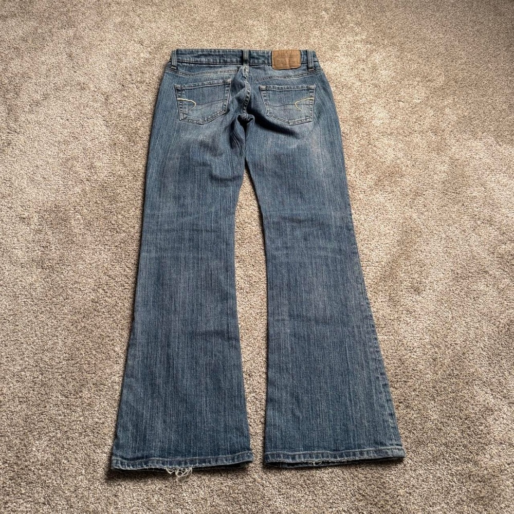 AMERICAN EAGLE "HIPSTER" LOW RISE FLARED DENIM - Picture 4 of 6